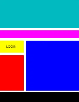 Ein Bild, das die Verwendung von Zeilen und Spalten mit unterschiedlichen Größen innerhalb des Layouts zeigt.